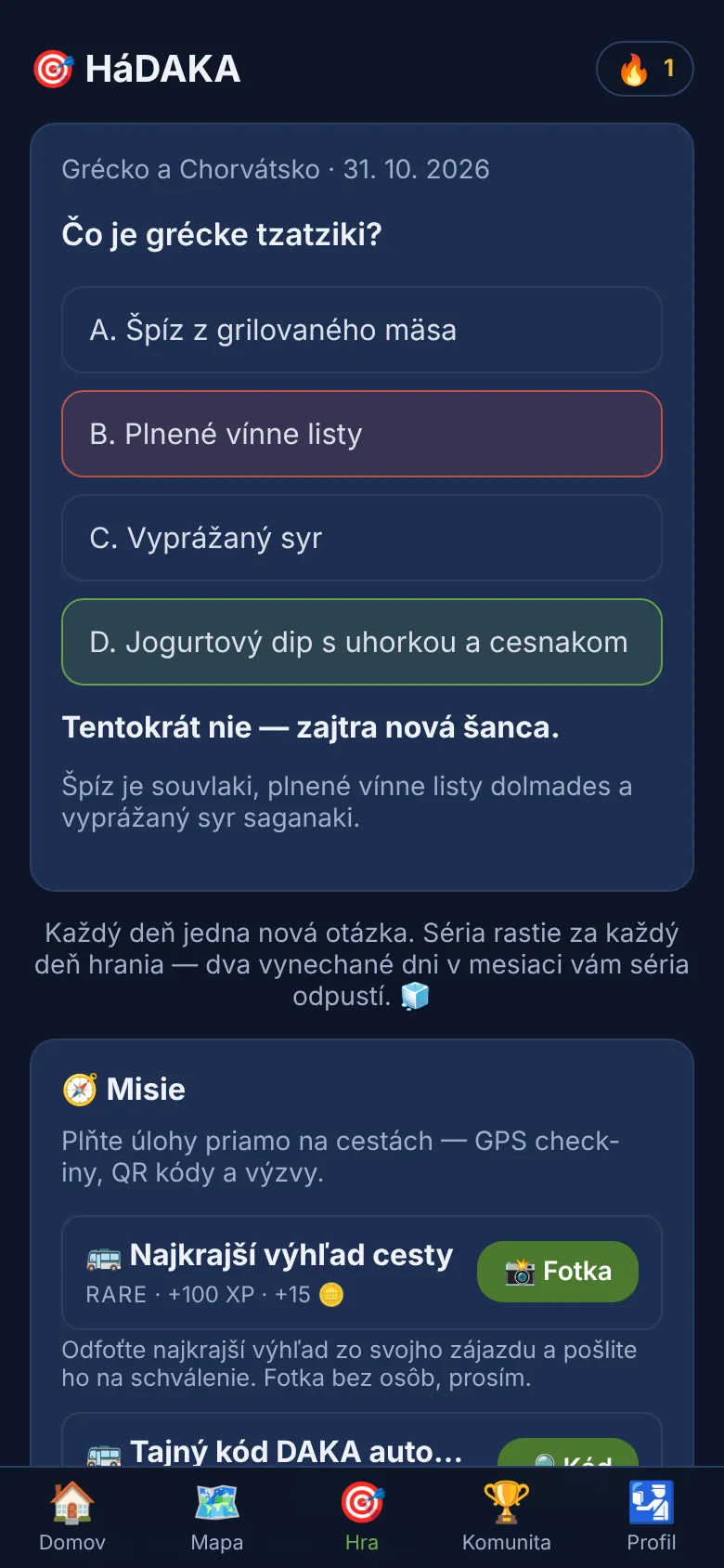 Denná kvízová otázka HáDAKA a misie