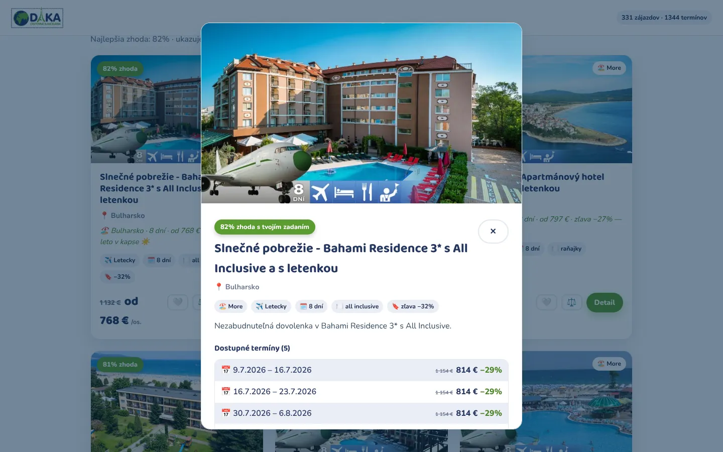 Detail zájazdu s termínmi a zľavami